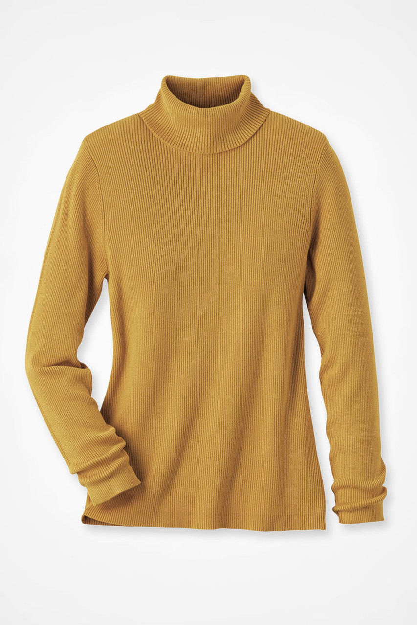 Ribbed Turtleneck Sweater