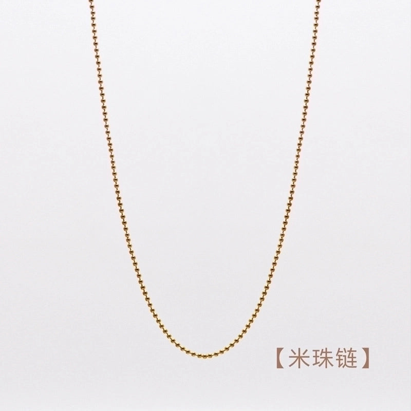 Retro Geometric Titanium Steel Plating Necklace