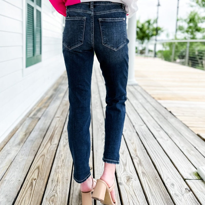 Cuffed Stretchable Jeans