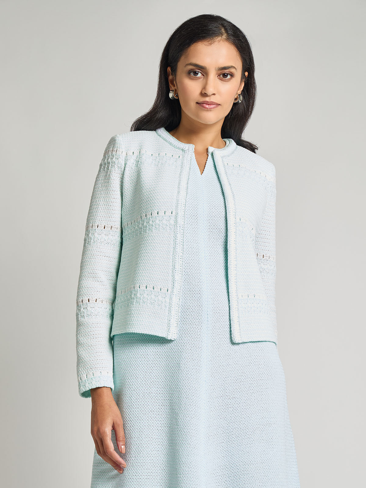 Heritage Crochet Knit Jacket - Modern Fit