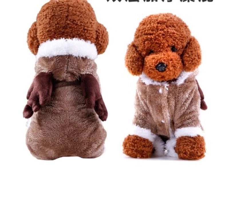 Casual Cute Coral Fleece Animal Pet Clothing