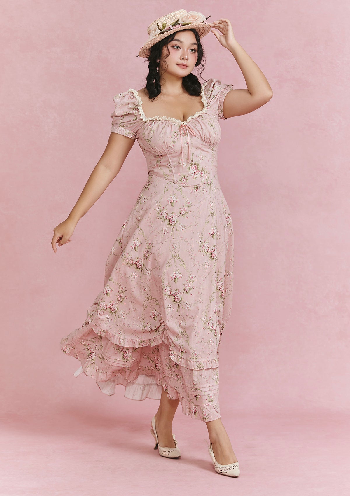 Curve & Plus Rosa Rubus Story Corset Dress