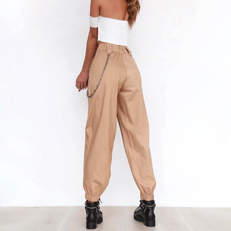 Tapered High Waisted Work Trousers
