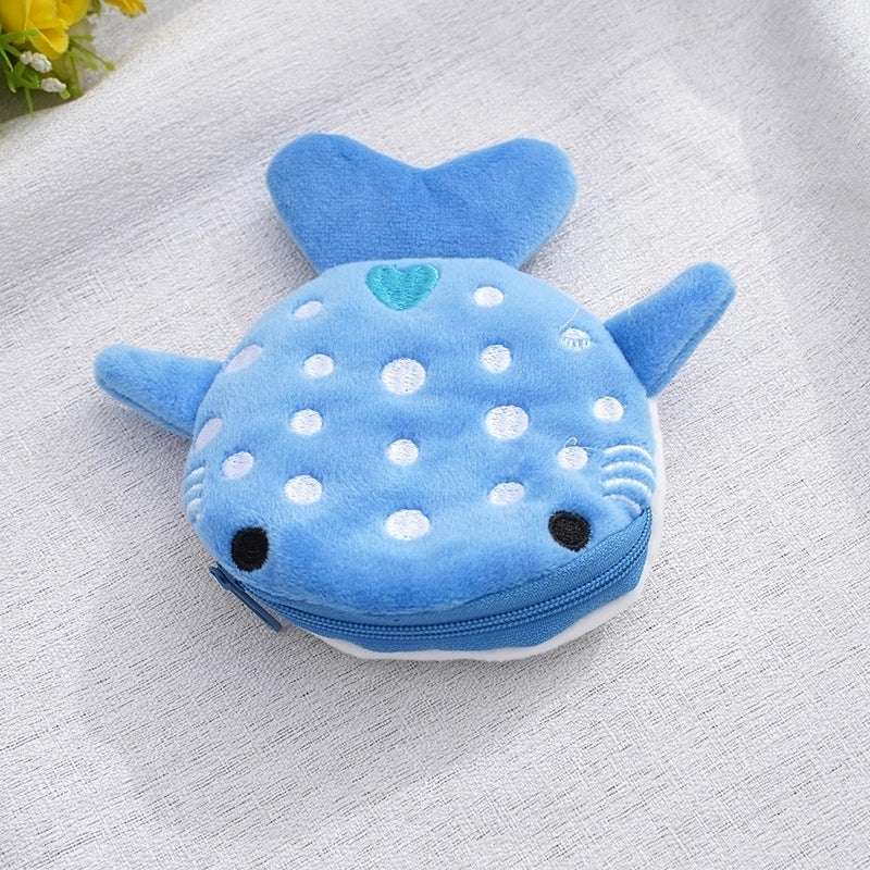 Unisex Animal Polyester Zipper Kids Wallets