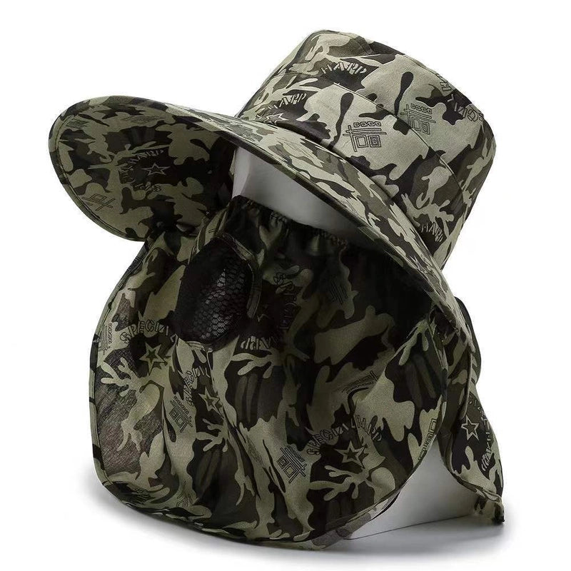 Women's Casual Camouflage Big Eaves Sun Hat