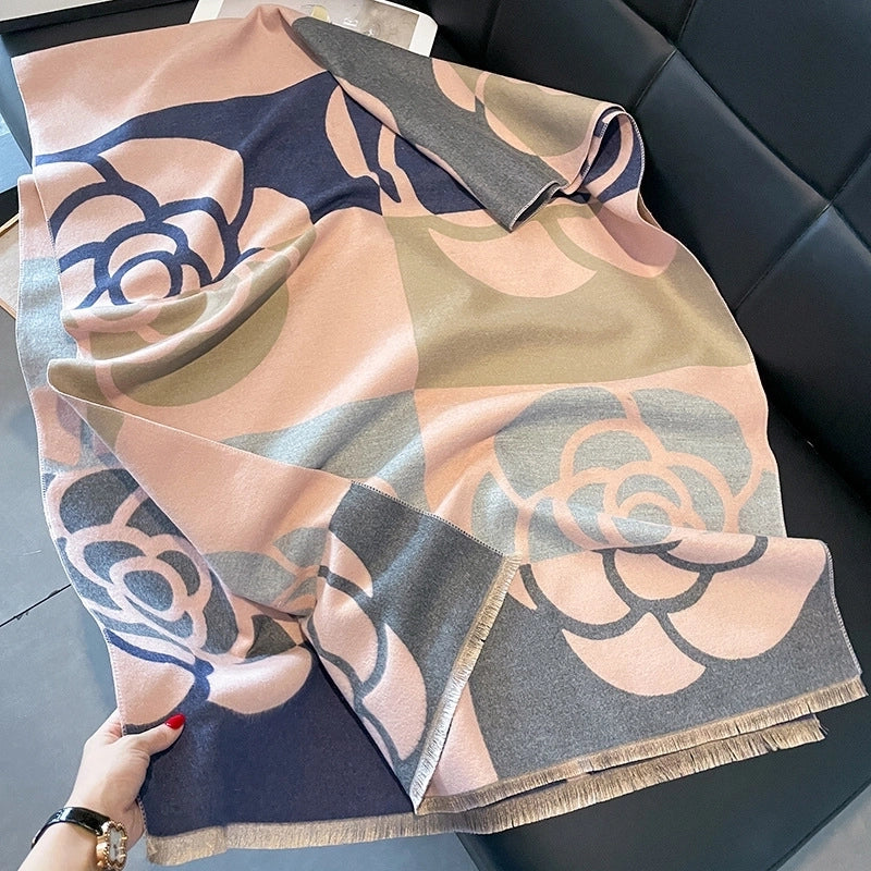 Women's Casual Vintage Style Classic Style Printing Polyester Scarf Shawl
