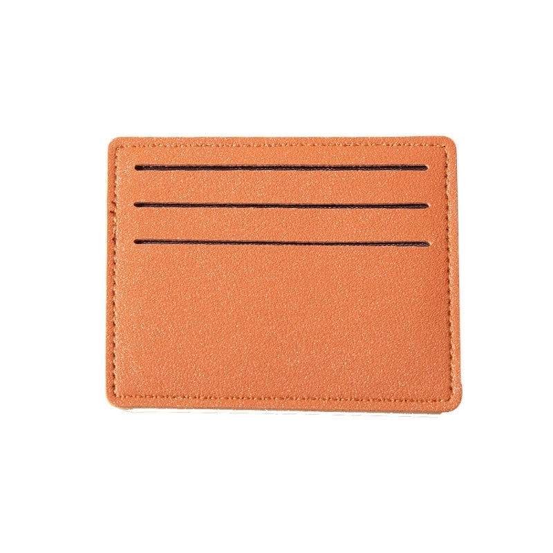 Unisex Solid Color Pvc Open Card Holders