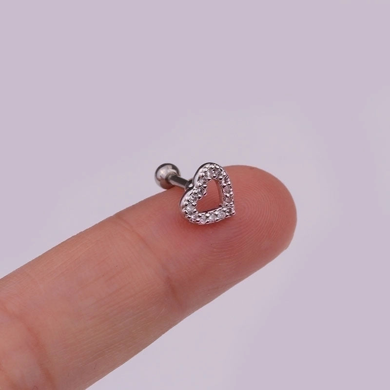 Ear Cartilage Rings & Studs Fashion Crown Copper Plating