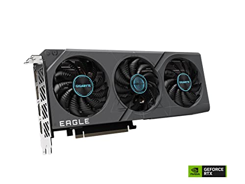 Gigabyte Tarjeta gráfica GeForce RTX 4060 Ti Eagle 8G. 3 Ventiladores WINDFORCE. 8 GB 128 bits GDDR6. GV-N406TEAGLE-8GD