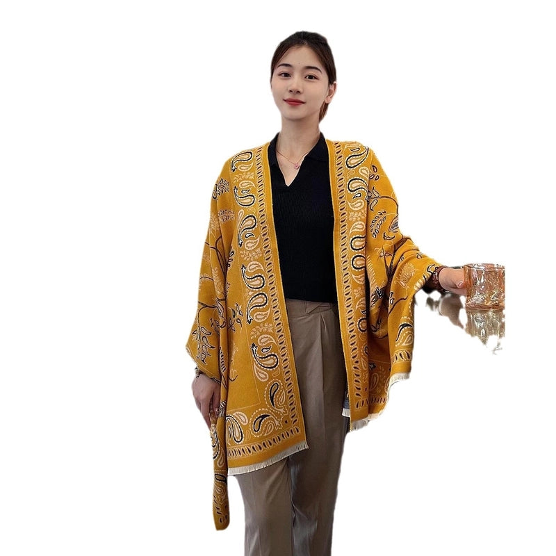Bluebird High Quality Cashmere Air Conditioning Shawl Summer Office Nap Blanket Sofa Blanket Warm Scarf Explosion Women