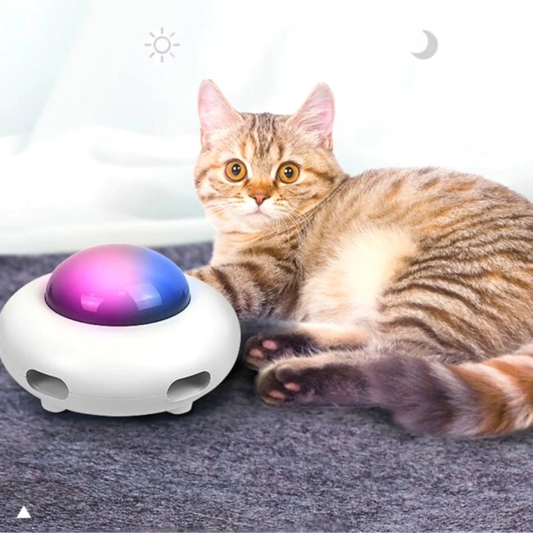 UFO Interactive Cat Toy- Sweeping robot