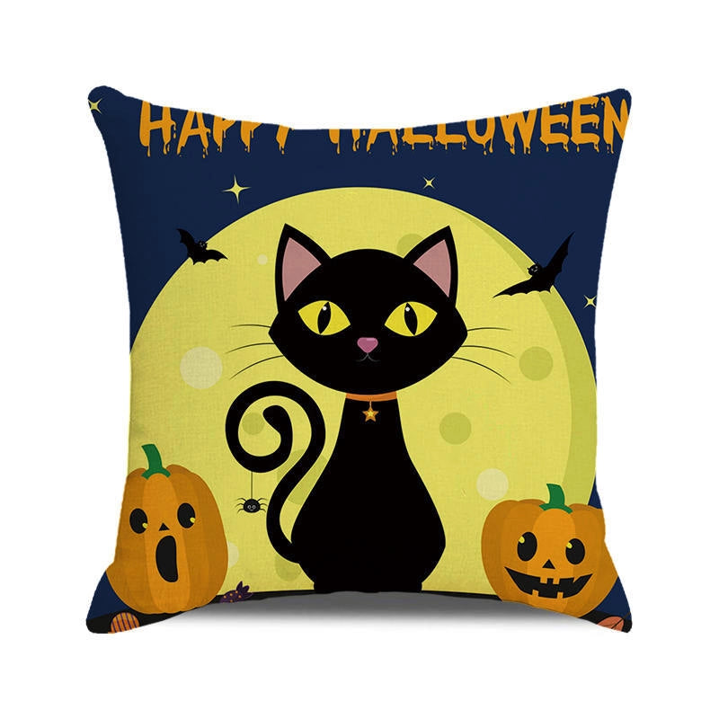 Halloween Cartoon Style Letter Dog Cat PP Cotton Couch & Sofa Decor