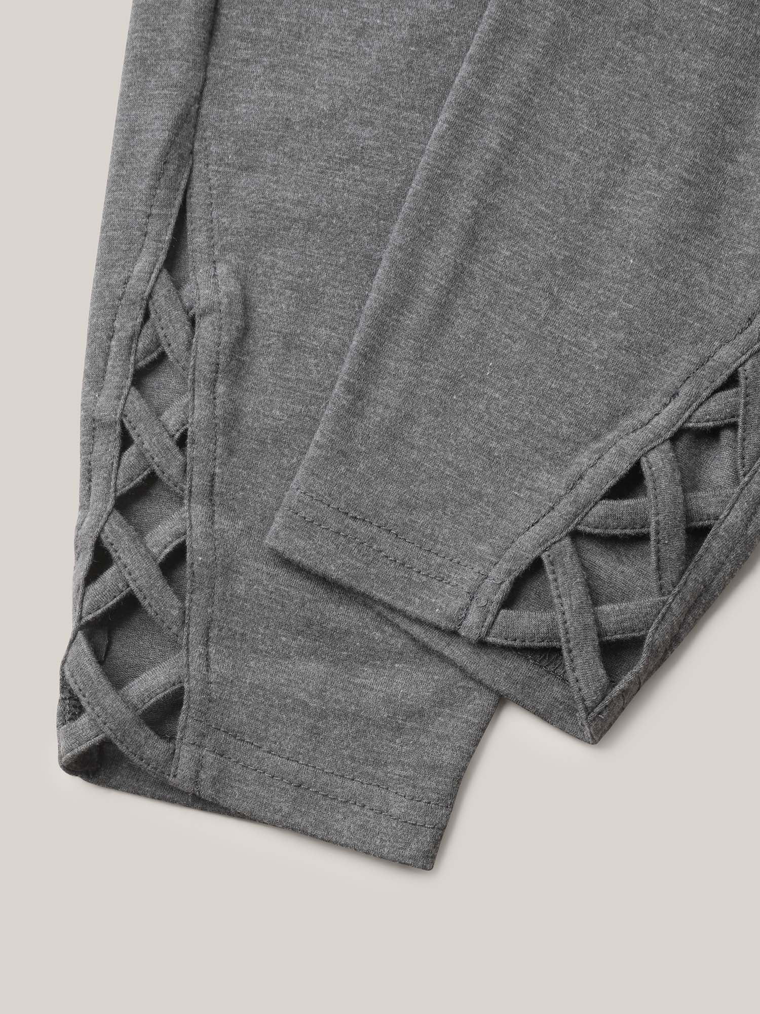 Heathered Mid-Rise Skinny-Fit Leggings