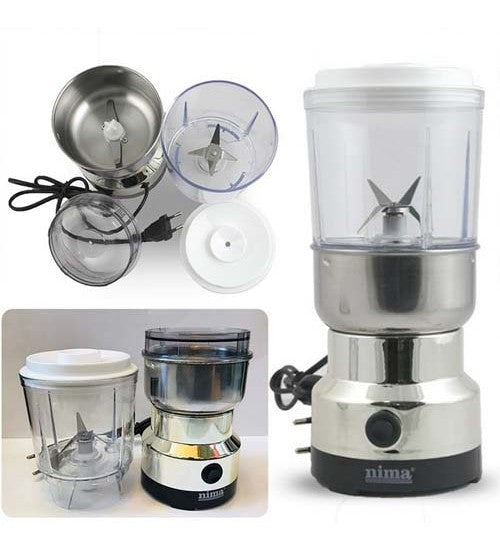 Nima 2 in 1 Electric Grinder & Juicer for A-Z Dry Spice – Silver Nima 2 in 1 Electric Grinder & Juicer for A-Z Dry Spice 2999