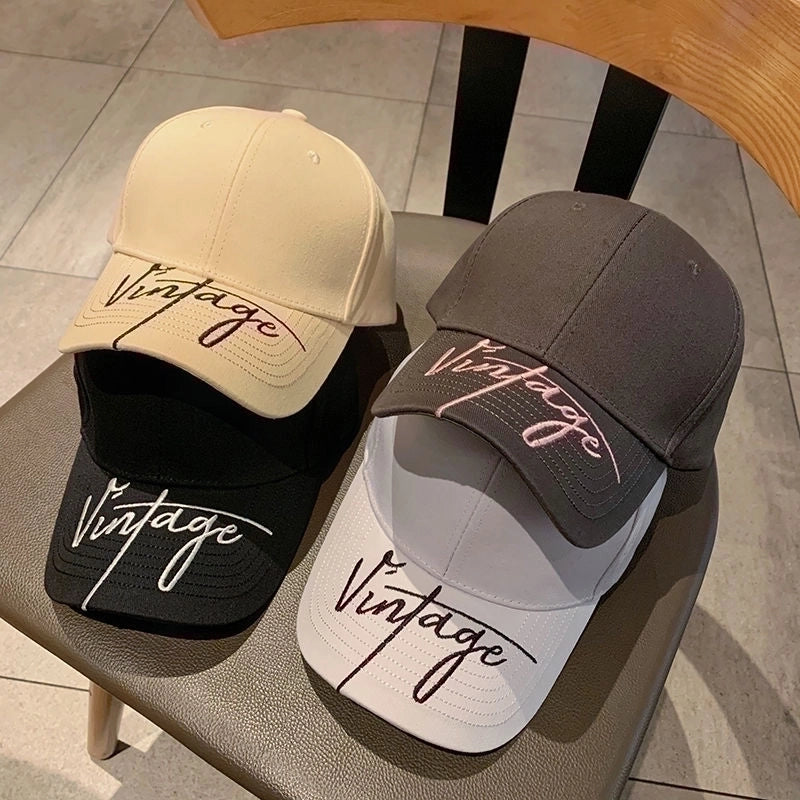 Unisex Sports Letter Curved Eaves Baseball Cap