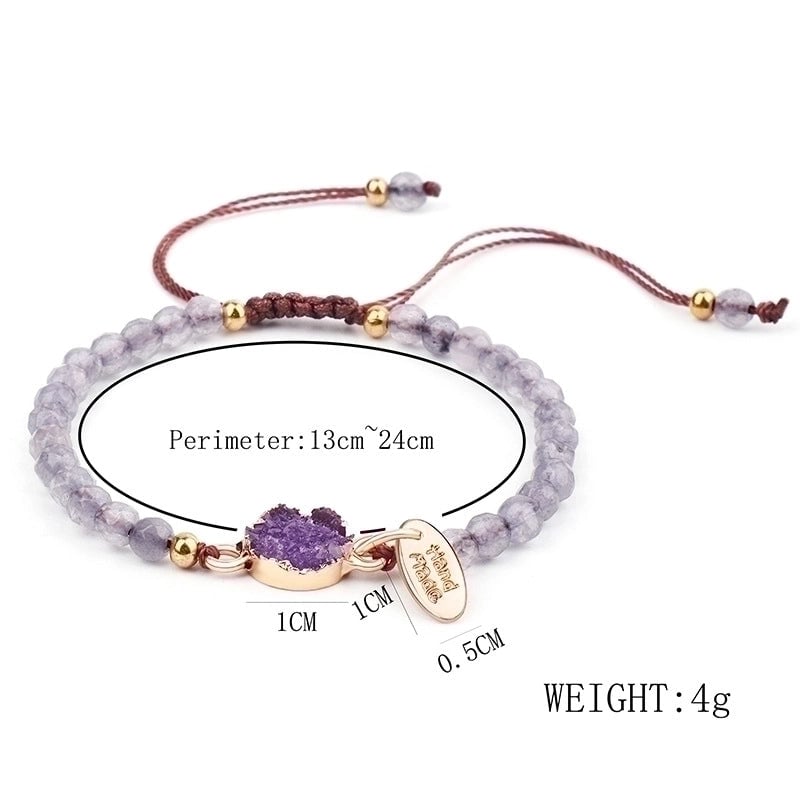 Minimalist Solid Color Stone Beaded Bracelets