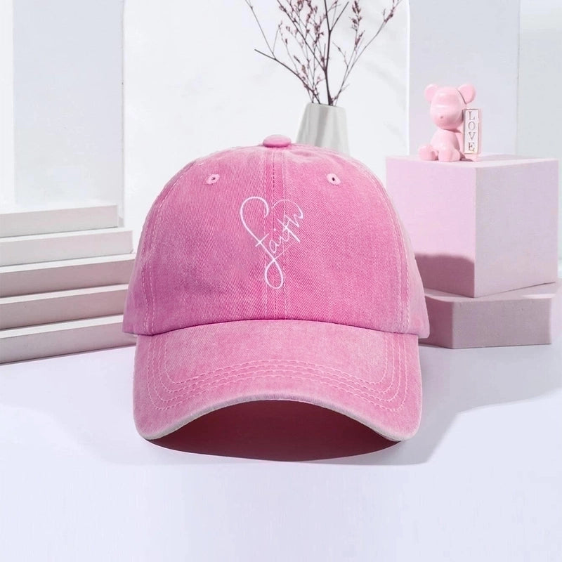 Unisex Preppy Style Minimalist Streetwear Letter Printing Wide Eaves Baseball Cap