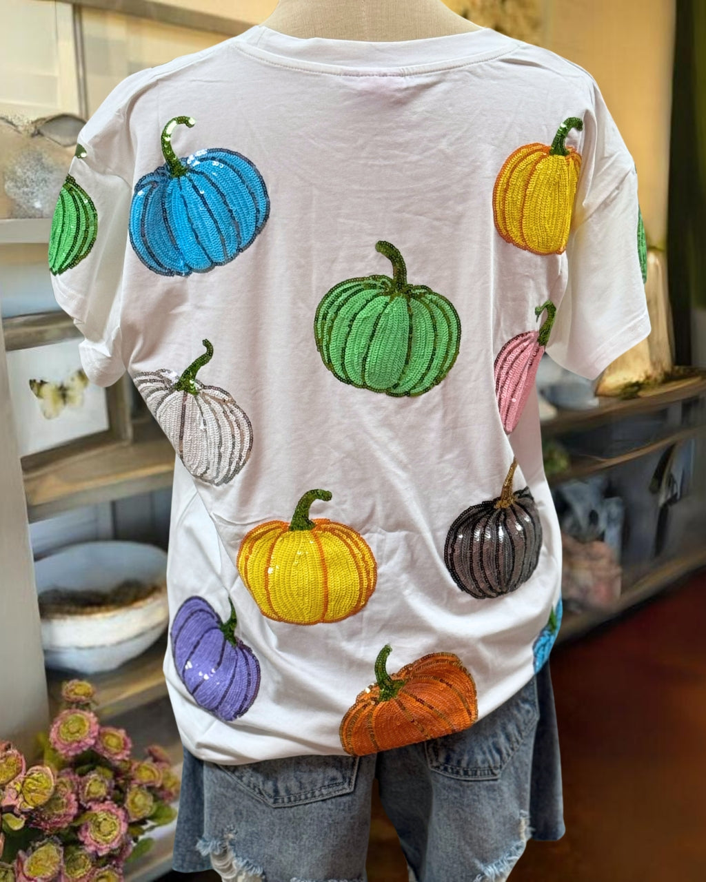 Sparkly Pumpkin Party Tee