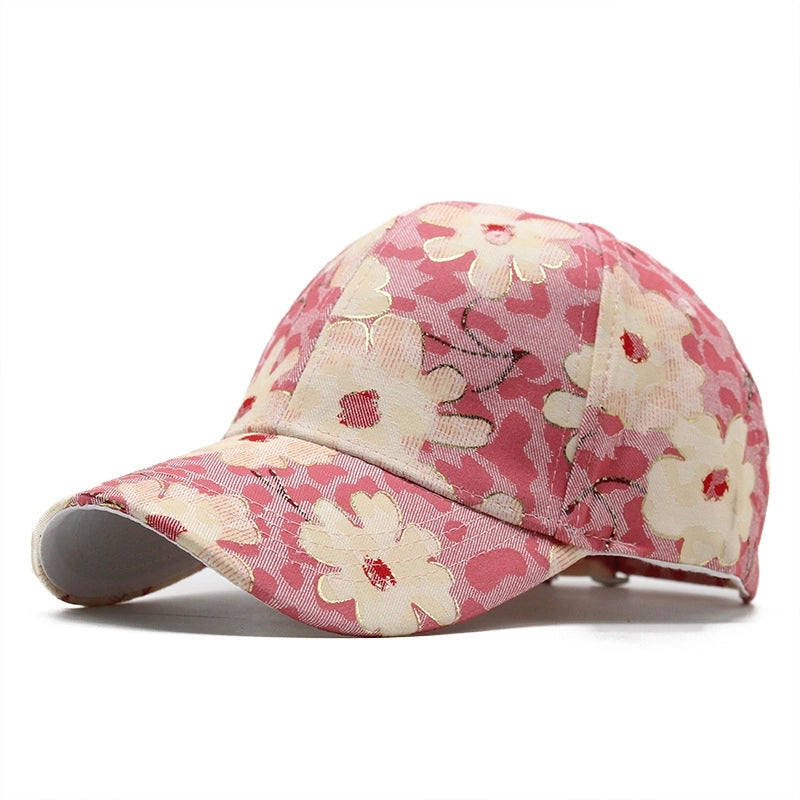 Women's Minimalist Classic Style Color Block Curved Eaves Baseball Cap