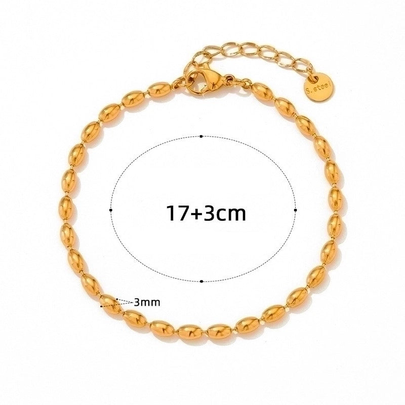 2 Pieces IG Style Modern Style Square Solid Color 304 Stainless Steel 16K Gold Plated White Gold Plated Gold Plated Zircon Bracelets In Bulk