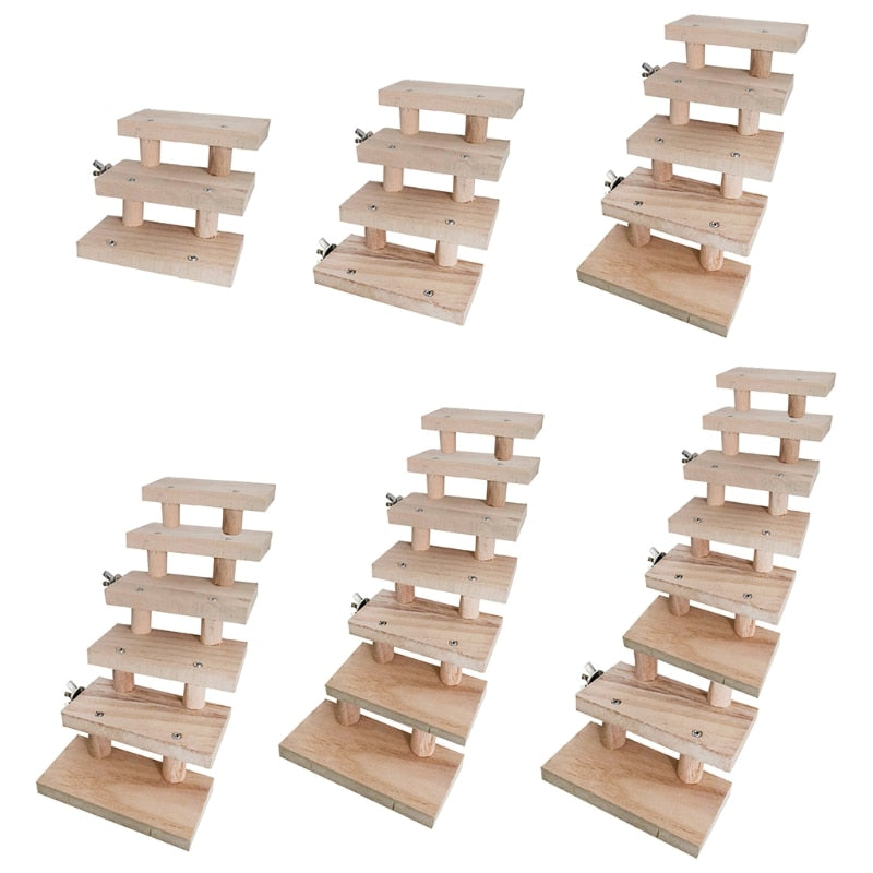Wood Ladder For Pet Birds