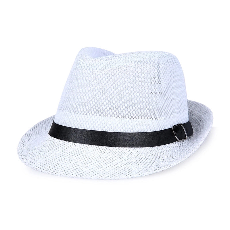 Women's Minimalist Solid Color Crimping Fedora Hat