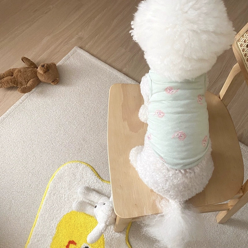 Cute Bear/Pink Printed Dog Cat Vest