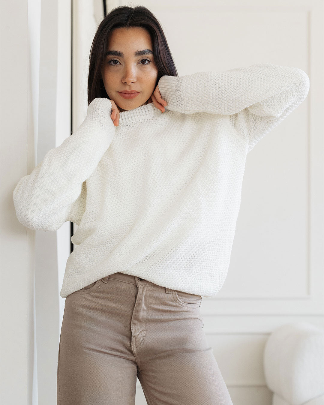 Women Honeycomb Pullover