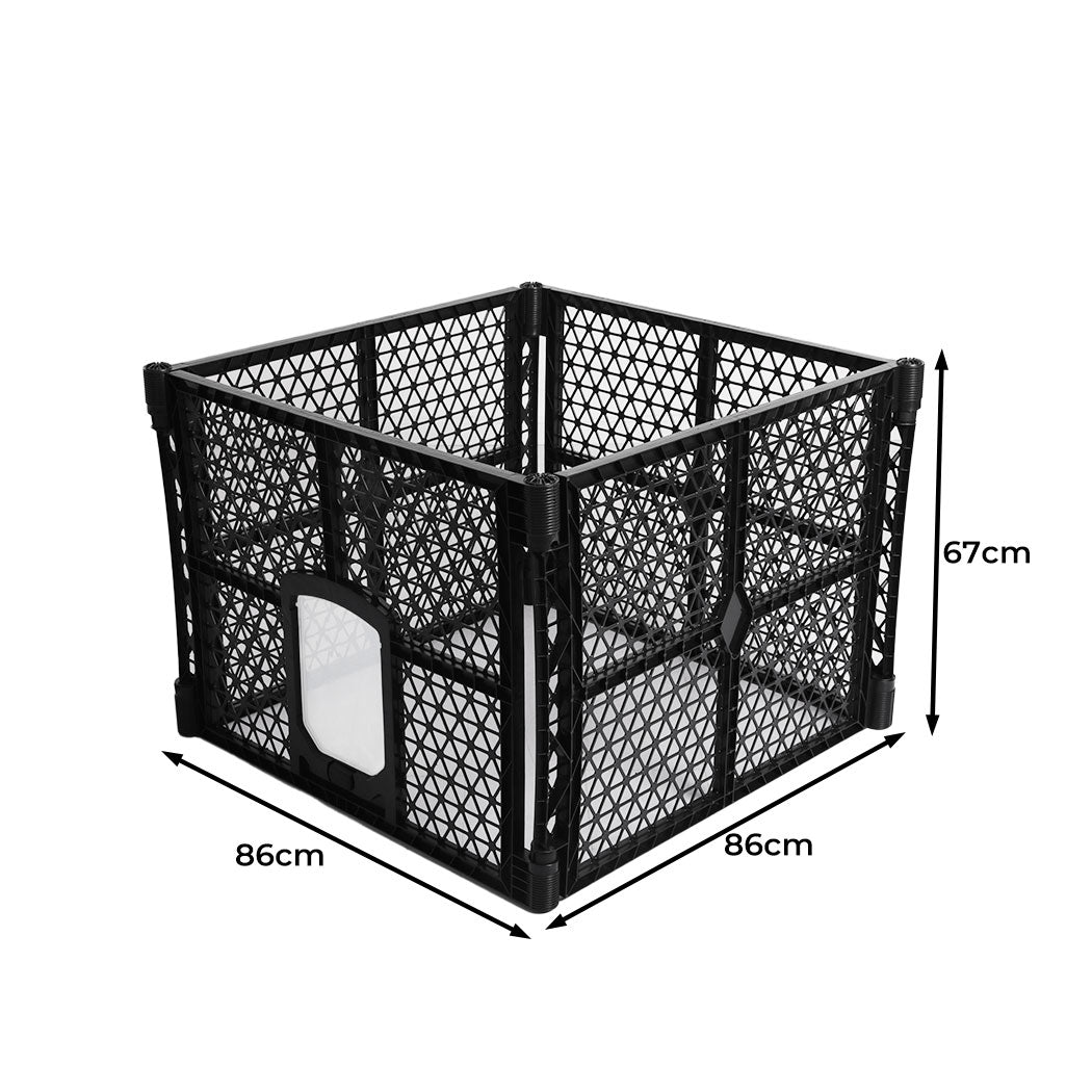 Foldable Plastic Garden Outdoor Pet Playpen 4 Panels