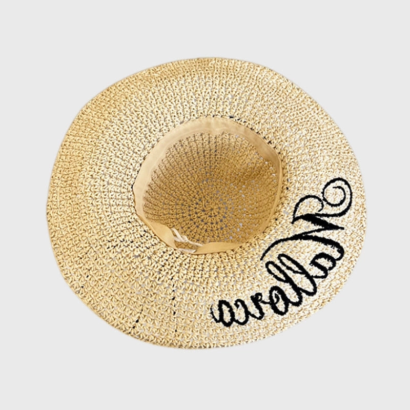 Women's Casual Retro Classic Style Solid Color Bow Knot Big Eaves Straw Hat