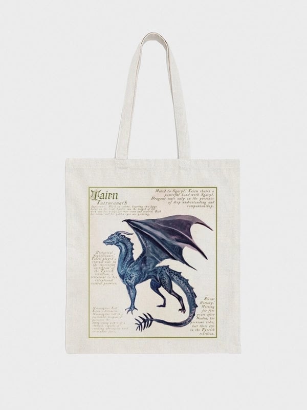 Women's Large Cotton Printing Animal Letter Vintage Style Square Open Shoulder Bag