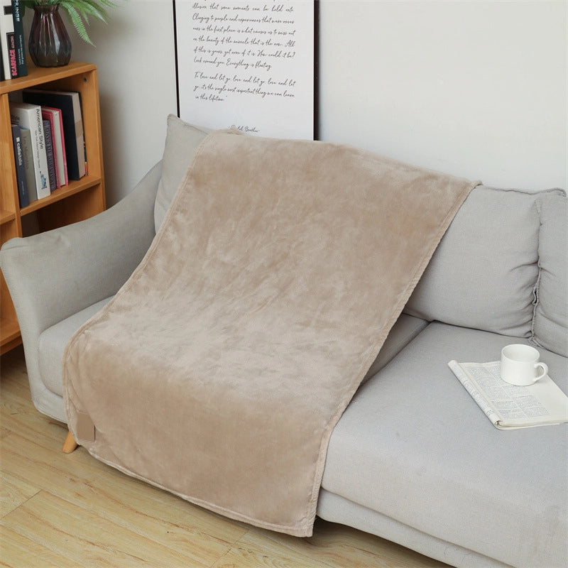 Flannel Blanket Air Conditioning Blanket Solid Color Nap Blanket Small Blanket Coral Fleece Lambswool Blanket Sofa Blanket