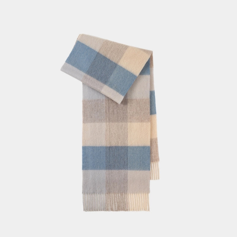 Wool Scarf Advanced Sense Simple Plaid Spring Clothing Women's Clothing Batch Winter Explosions For Women And Men