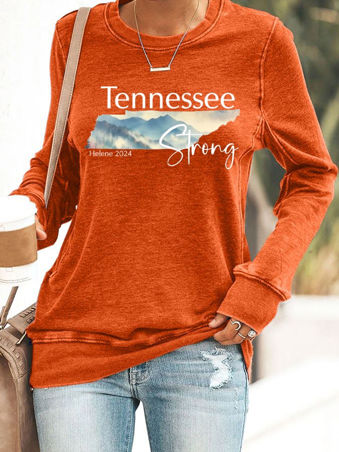 Women's Tennessee Strong Print Sweatshirt