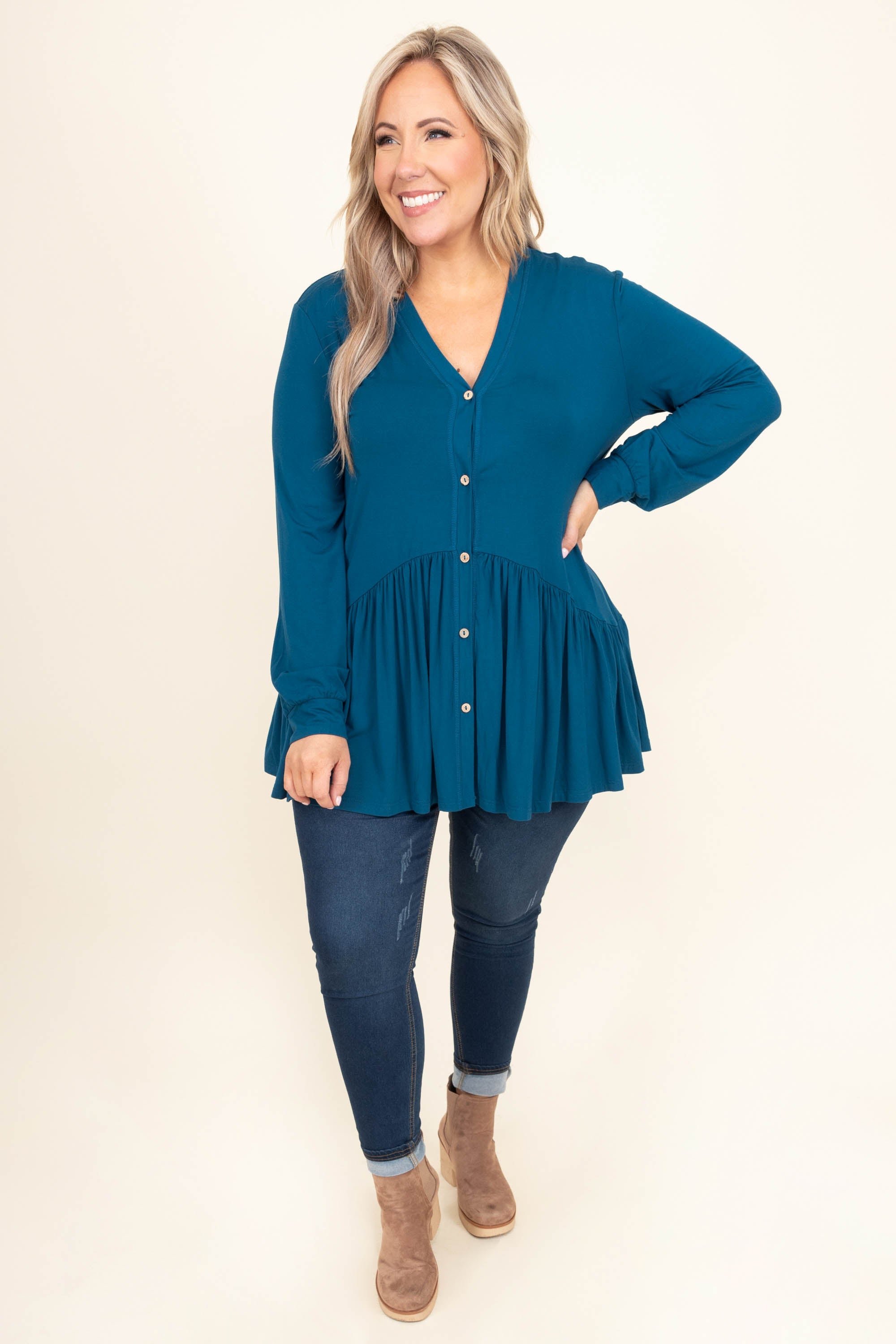 Lively Experiences Tunic. Blue