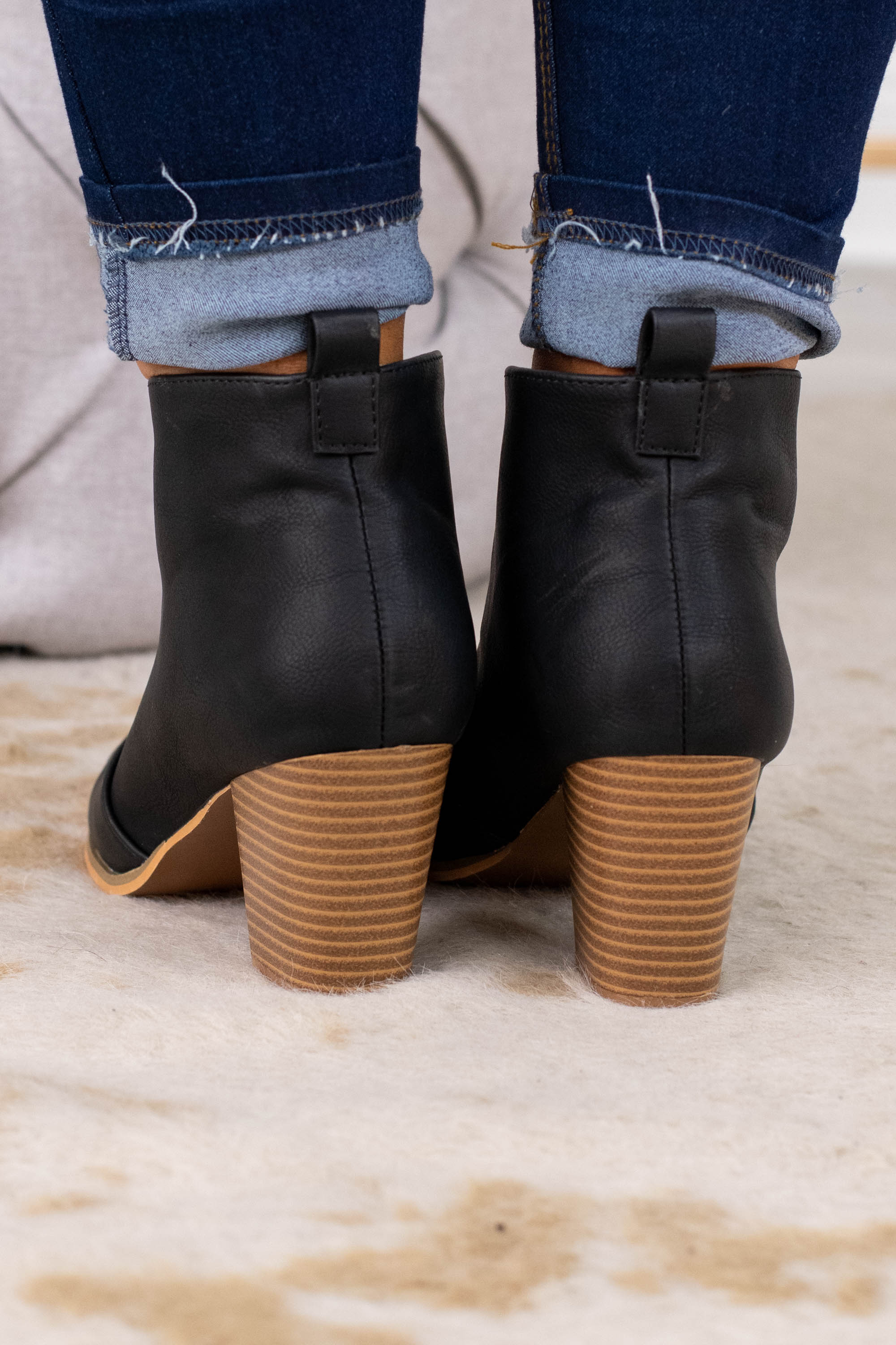 Keep On Walkin' Booties. Black