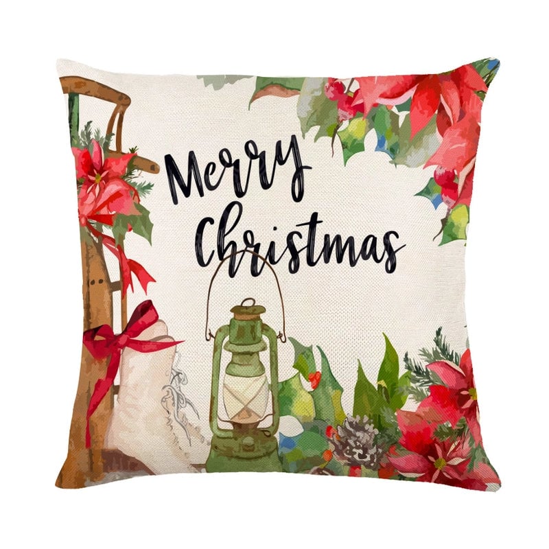 Casual Vacation Letter Linen Pillow Cases