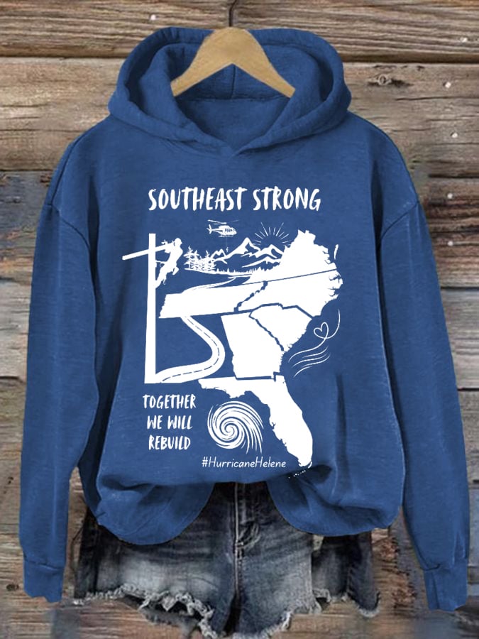 Women's Hurricane Helen Disaster Relief Printed Sweatshirt