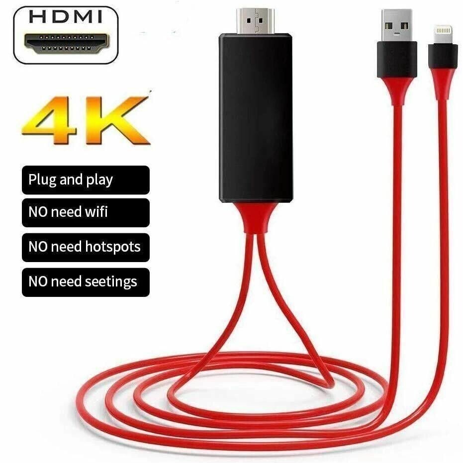 🔥 1080P No Lagging HDMI TV Cable 📺📺No network required for screen casting