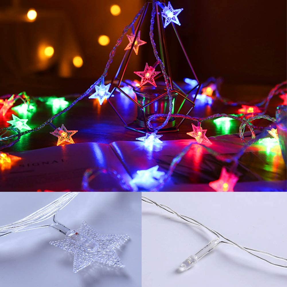 100 LED 49 FT Star String Lights