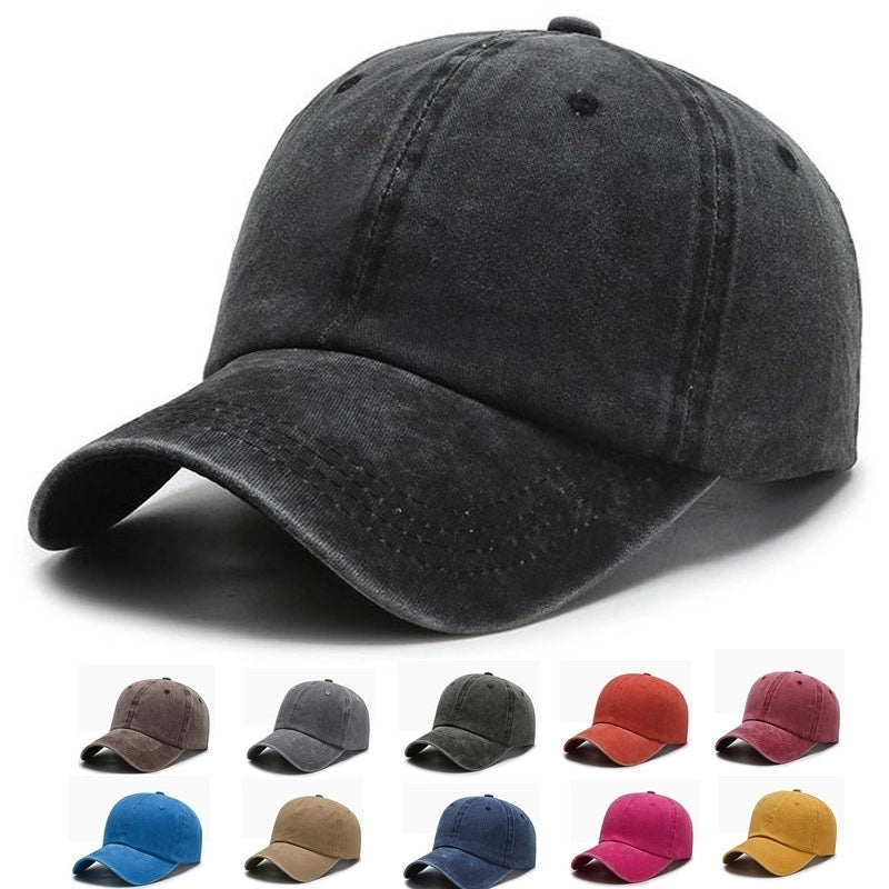 Women's Minimalist Commute Solid Color Curved Eaves Baseball Cap