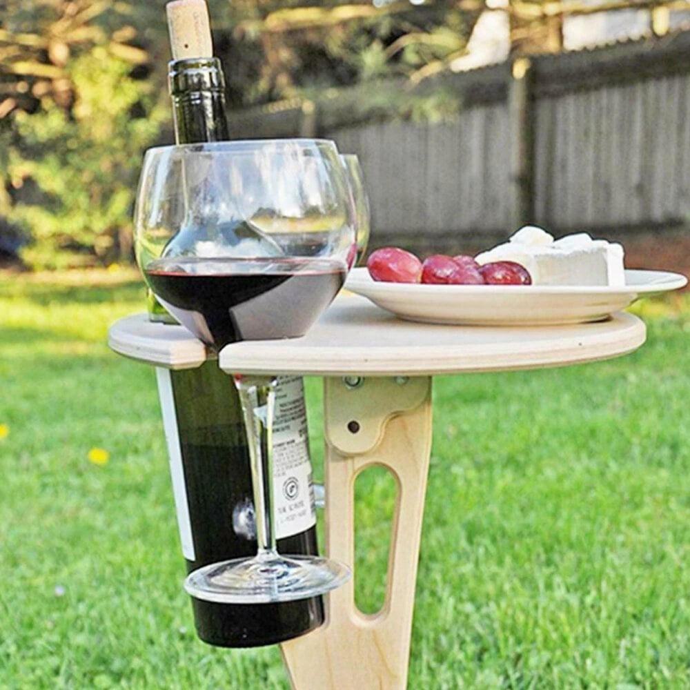 🔥OUTDOOR PORTABLE WINE TABLE