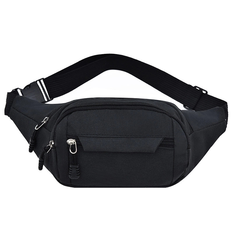 Men's Classic Style Solid Color Oxford Cloth Waist Bags