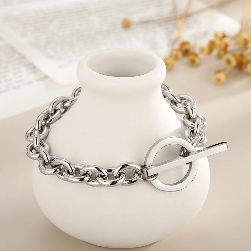 Fashion Geometric Titanium Steel 18K Gold Plated Plating Stainless Steel Jewelry Sets