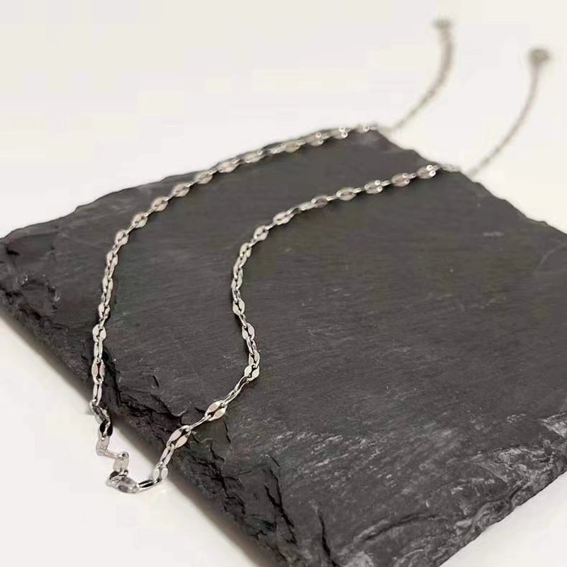 Minimalist Geometric Titanium Steel Chain Necklace