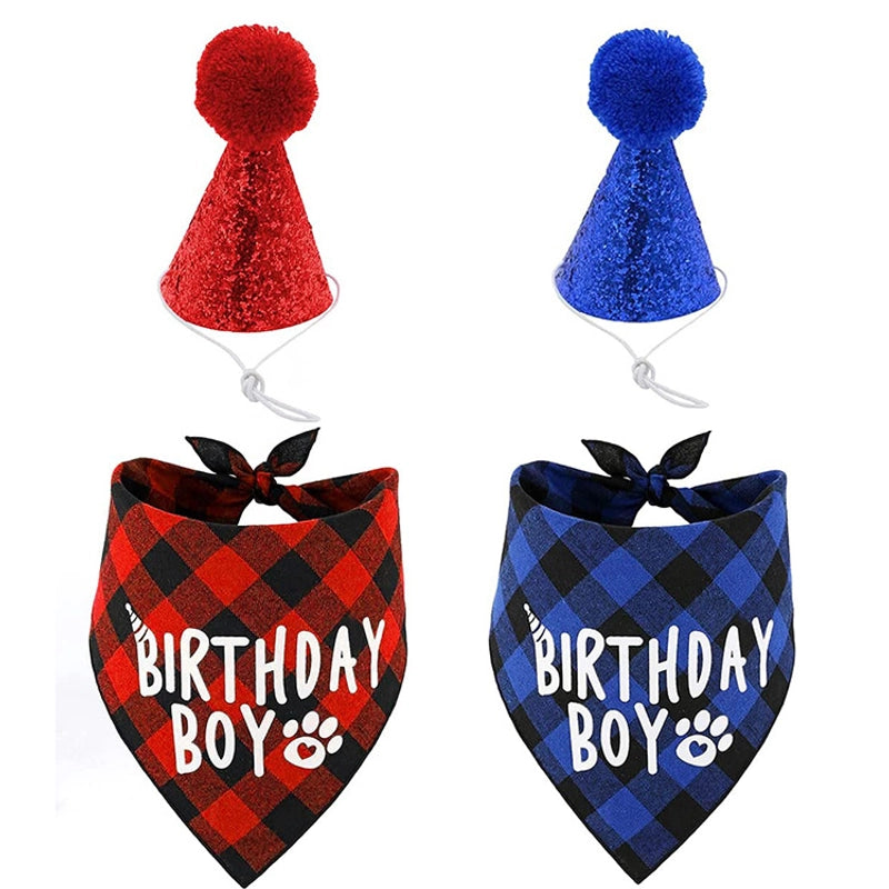 Cartoon Cloth Letter Lattice Pet Accessories