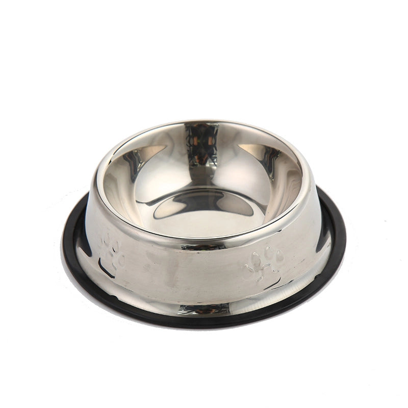 New Anti-tip Stainless Steel Cat Food Bowl Base Pet Bowl Creative Rust-proof Dog Food Utensils Cat Feeding
