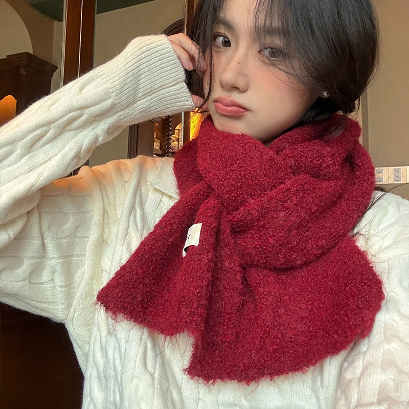 Women's Minimalist Solid Color Imitation Cashmere Scarf