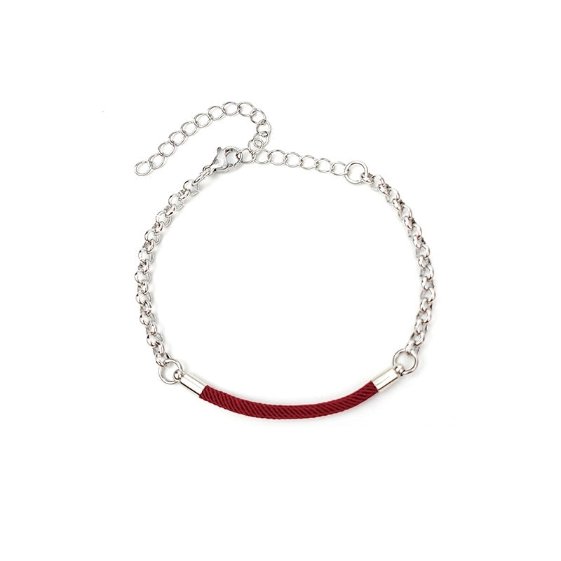 Minimalist Geometric Titanium Steel No Inlaid Stainless Steel Bracelets In Bulk
