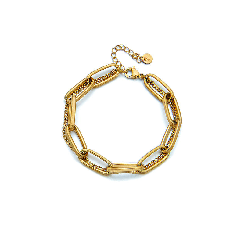 Women Chain Titanium Steel Electroplating Bracelets